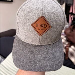 JORD Men's Gray Two-Tone Wool Baseball Cap